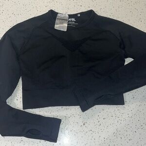 Black AYBL crop top